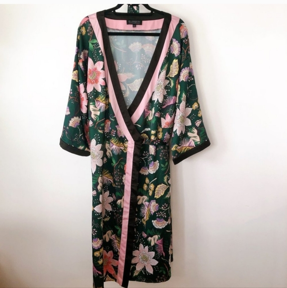 Eloquii Floral Printed Kimono Dress 14/16 - Picture 5 of 5